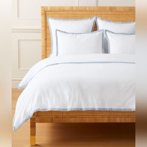 Belvedere Flannel Duvet Cover, Queen, By Serena & Lily